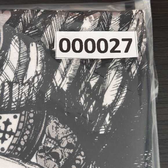 Konquest Shirt Mens Large Eagle Skull Metallic Tee Tshirt Y2K Grunge Goth NEW - Picture 12 of 12